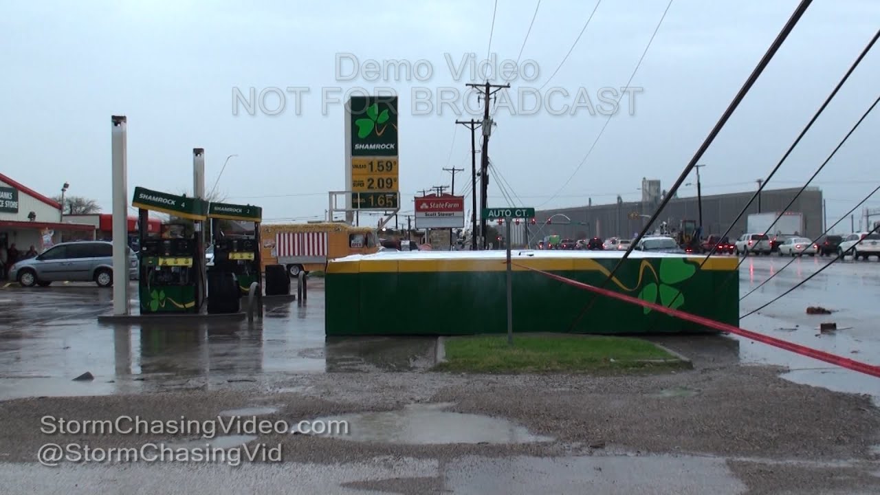 Dallas Fort Worth Metroplex Severe Storms & Storms Damage B-Roll - 3/8/2016