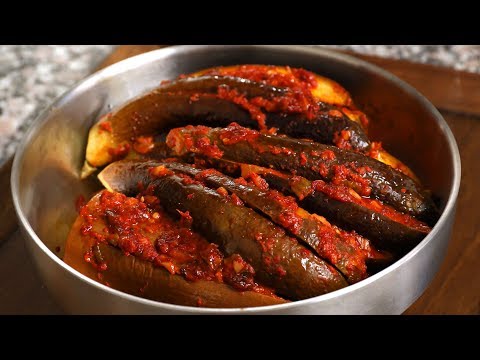 north-korean-style-spicy-stuffed-steamed-eggplant-(gochujang-gaji-jjim:-고추장-가지찜)