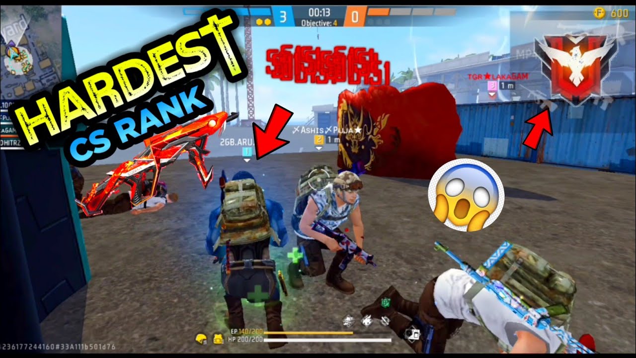 Must Watch 🔥CS Rank Best Gameplay With Random Players - Garena Free ...