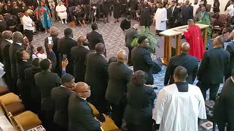 Bishop Q.S. Caldwell Preaching Into A Praise Break...
