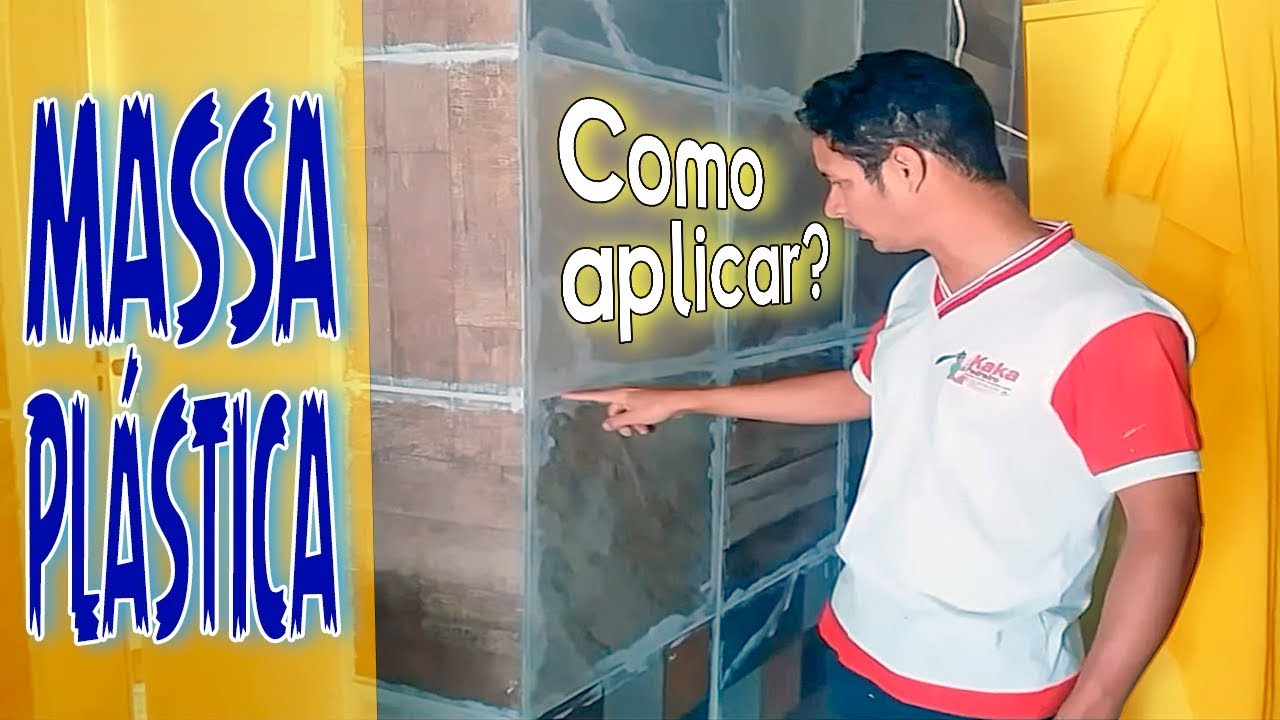 COMO usar MASSA PLÁSTICA em CERÂMICA para aplicação da MASSA ACRÍLICA ...