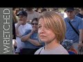 Upset Christian woman CONFRONTS open-air preacher.