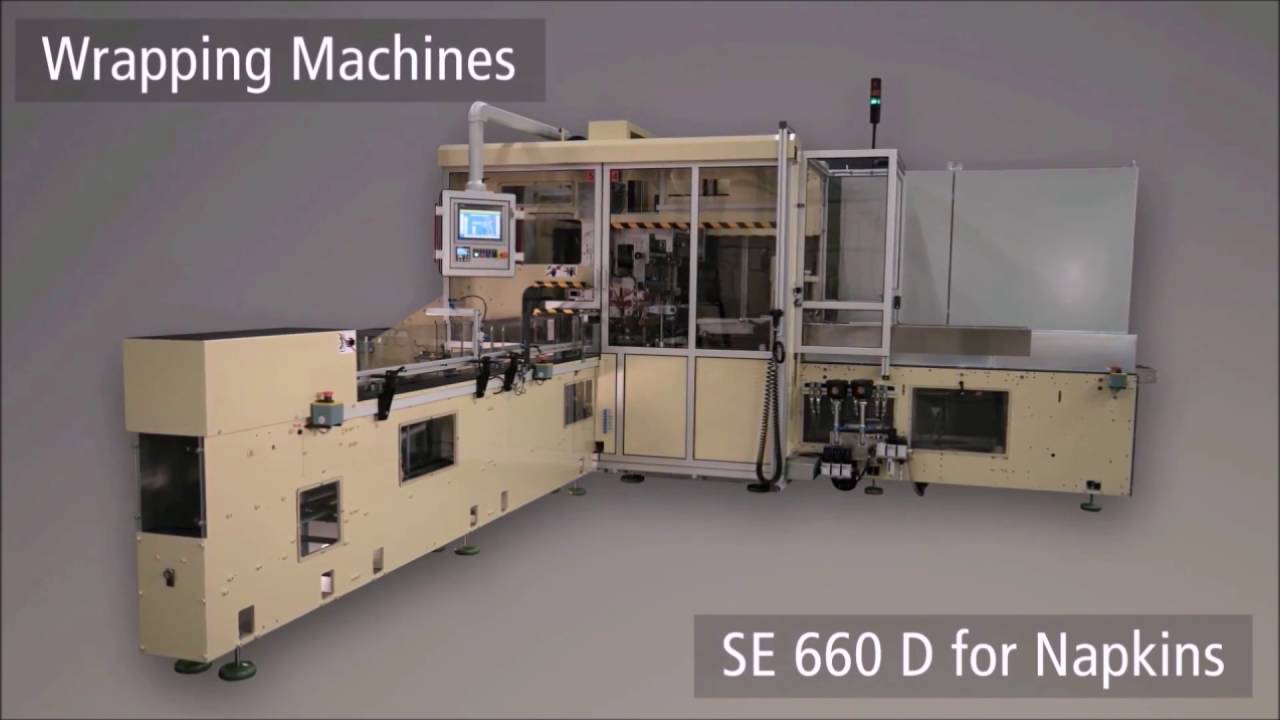 Senning Wrapper SENNING SE 660 D for Napkins - YouTube