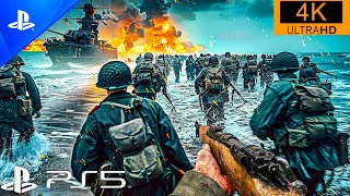 🔴D-Day Realistic Ultra Graphics Gameplay 4K 60FPS Call of Duty: WWII PS5 - Intro.