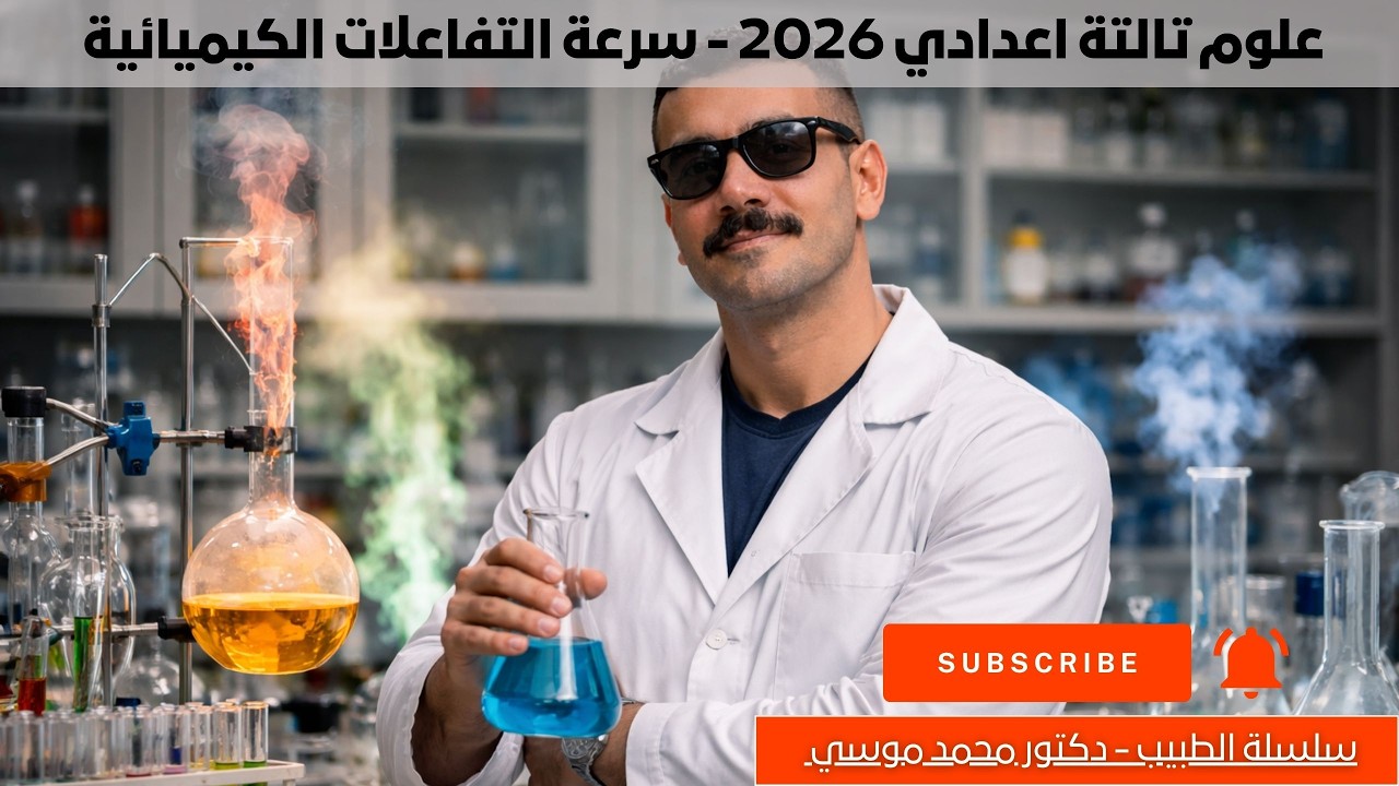 علوم تالتة اعدادي 2026 | سرعة التفاعلات الكيميائية | علوم تالتة اعدادي التفاعلات الكيميائية