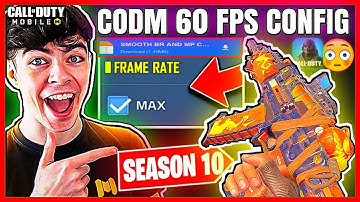 How to unlock 60 Fps & Max Graphics Codm Global / Garena Best 60 Fps Config For Cod mobile Season 10