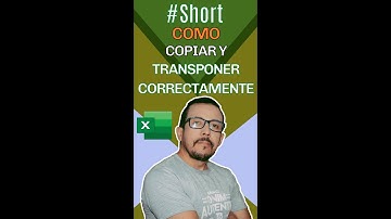 Cómo transponer correctamente de filas a columnas o viceversa