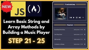 Learn Basic String and Array Methods by Building a Music Player - STEP 21 - 25