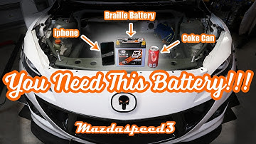 Braille Battery, ECU Relocation and Fuse Box Relocation - Mazdaspeed3 (Episode 36)