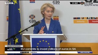 G20 Leaders Summit Eu To Invest Millions Of Euros Into Sa For Energy And Transport