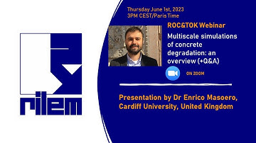 Multiscale simulations of concrete degradation: an overview by Dr Enrico Masoero