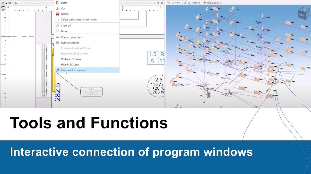 InstalSystem 5 - Interactive connection of program windows - YouTube