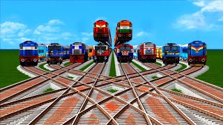 Ten Most Dangerous Train Crossings🚦2 Train Crossing On Top⚠️trainmods🛑Train Simulator