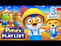 ⭐3 Hours⭐ Happy Playtime Music for Kindergarten | Pororo Kids Playlist💞 | Pororo English