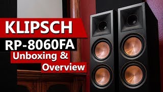 Klipsch RP8060FA Reference Premiere Dolby Atmos Speaker  Unboxing and Overview