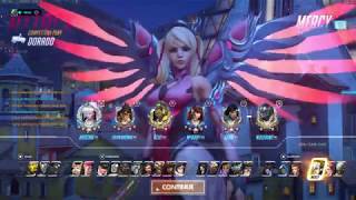 Overwatch Grandmaster - Golden Weapon Pink Mercy Gameplay @xristiax6306