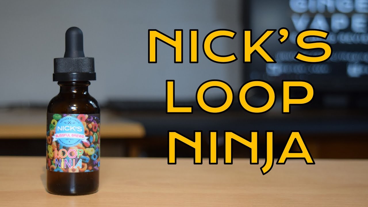 LOOP NINJA e liquid Review by Nick's Blissful Brews