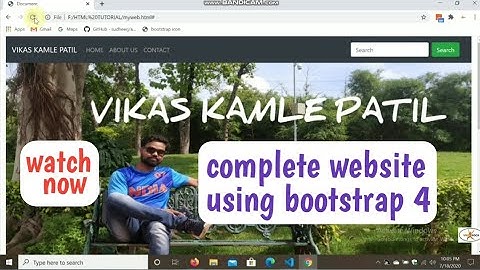 Complete website using bootstrap 4 | website using bootstrap | website in 1 hours