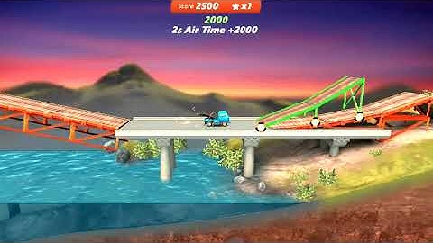 Bridge Constructor Stunts: Level 1-6 (Stars)