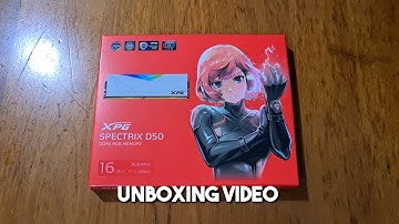 ADATA XPG Spectrix D50 DDR4 RGB RAM Unboxing