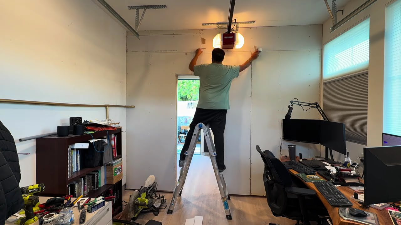 Converting 1-car garage into 2 offices 