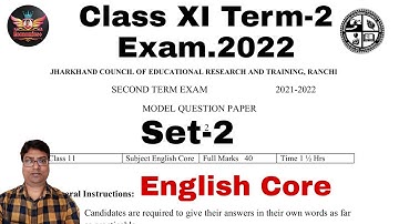 Class 11 English Core Set-2 Model Paper Solution | Term-2 2022