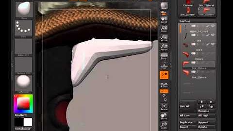Creating Game Weapons in CINEMA 4D and ZBrush - 14 Adding new geometry to the hilt