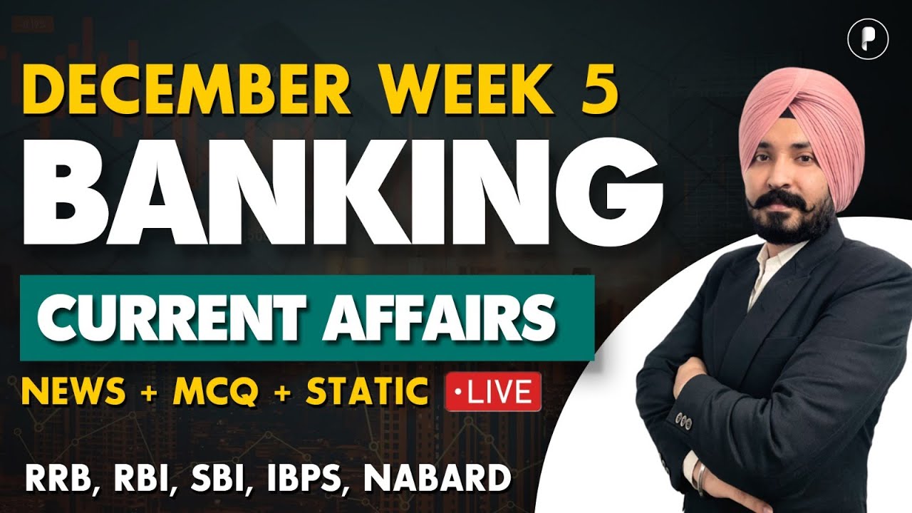 Weekly Banking Current Affairs | Decemebr Week 5 | Parcham Classes
