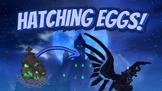 🦇Hatching 100 Halloween EGGS! (Dragon Adventures)