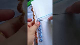 embroidery work 😀 #embroidery #design #crochet #handmade #sewing #beautiful #tutorial #shorts