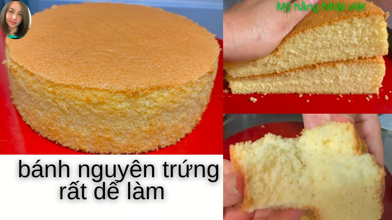 Bánh Bông Lan ,Không Tách Lòng, Công Thức 2 Trứng ,Rất Dể Cho Chị Em Mới Tập Làm Bánh