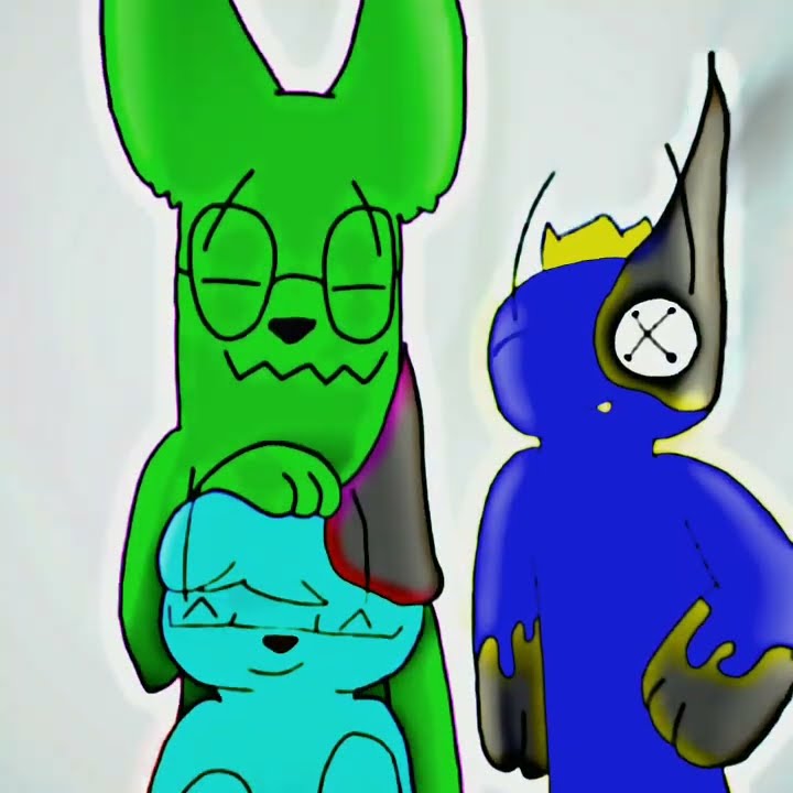 blue x green 💙💚 rainbow friends (Red flags) #shorts #animation #flipaclip  #capcut #rainbowfriends in 2023