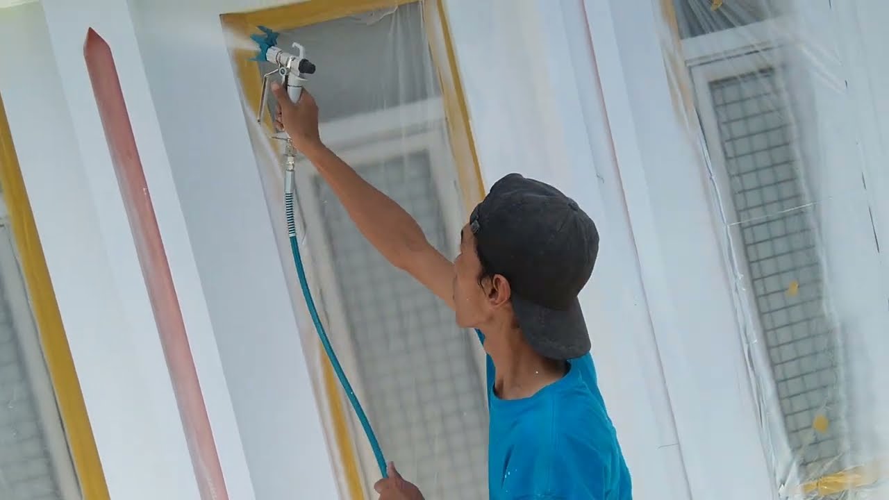 Машина для безвоздушной покраски стен