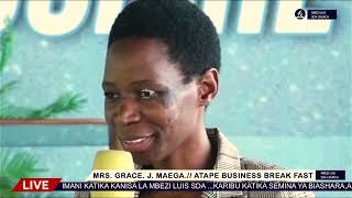 MRS. GRACE. J. MAEGA. // ATAPE BUSINESS BREAK FAST. // SEMINA.