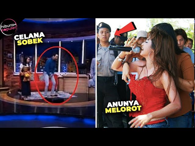 MALUNYA GAK KETOLONG! 10 Momen Paling Memalukan yang Dialami Artis indonesia Saat Live di TV class=