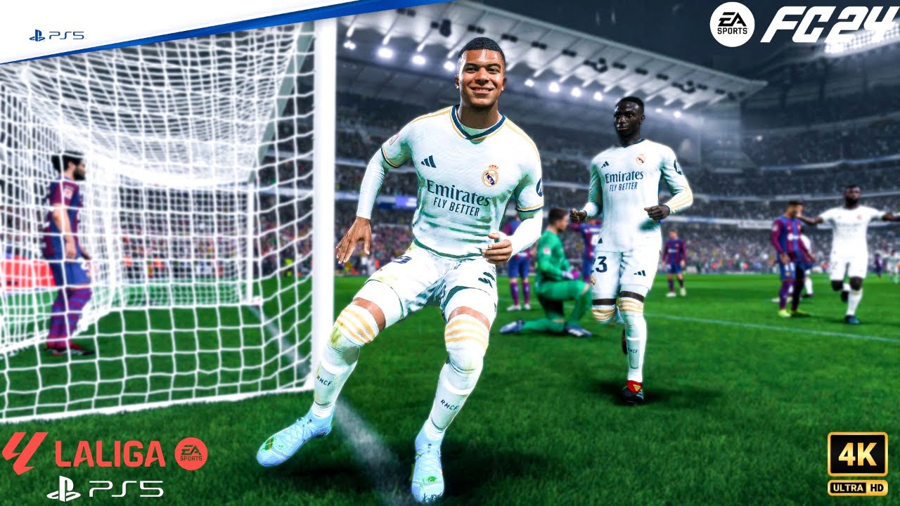 FC 24 - Real Madrid Vs FC Barcelona ft Mbappe, Vini Jr | El Clasico ...
