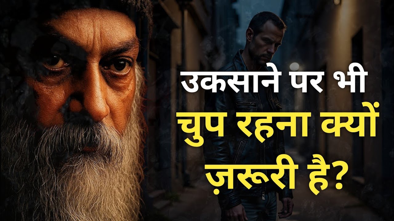 उकसाने पर भी चुप रहना क्यों ज़रूरी है? | मौन में है तुम्हारी असली शक्ति | Oaho hindi Speech