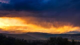 Stormy Mountain Weather Time Lapse