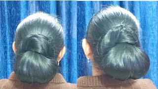 Simple Juda Hairstyle with Clutcher | Easy Bun Hairstyle for Beginners | Easy Hairstyle Juda ♥️✨