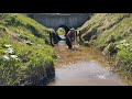 ワカサギが無限に捕れすぎる川でガサガサしてきた