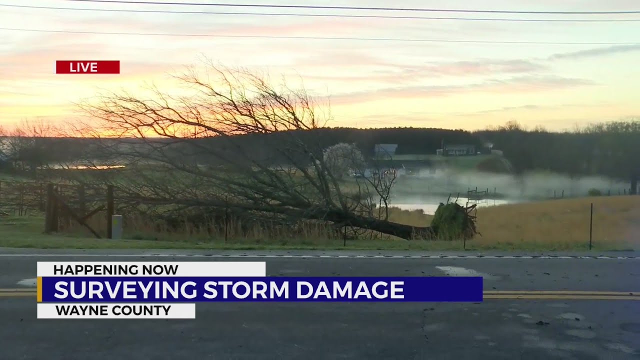 Storm damage in Waynesboro - YouTube