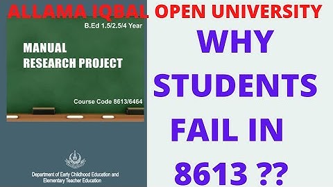 Aiou Research project 8613 Full detail #AIOURESEARCH #8613