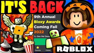 THE BLOXY AWARDS EVENT IS BACK (ROBLOX 9TH ANNUAL BLOXY AWARDS 2022 CONFIRMED)