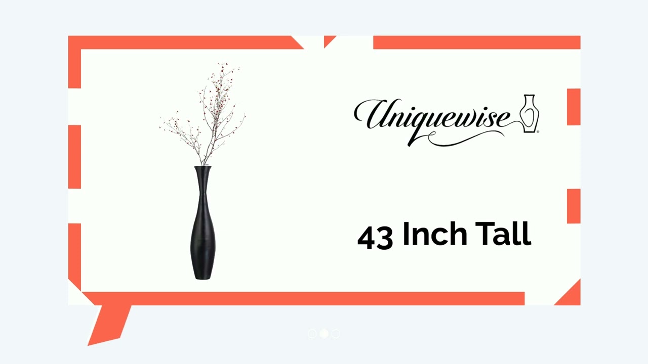 QI004207 Bamboo Floor Vase - 43-inch Modern Elegance, Living Room Decor, Entryway