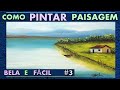 Pintura em tela paisagem passo a passo Técnica de pintura acrílica ( Para iniciantes)  3