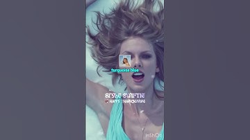 the color scheme of each Taylor Swift album | #taylorswift #shorts #viral #fyp