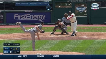 DET@CLE: Santana rips an RBI single to center