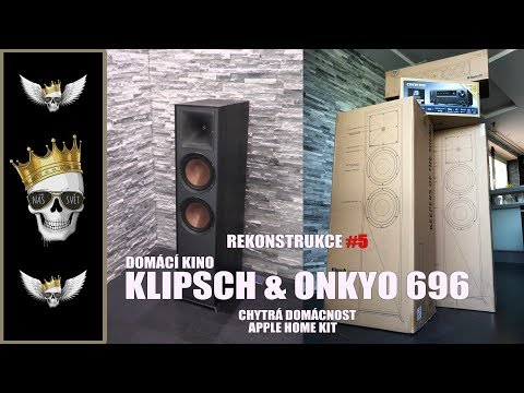 Top Domácí kino Klipsch & Onkyo TX NR696 - zapojení | CHYTRÁ DOMÁCNOST Apple HOME KIT | Díl #5