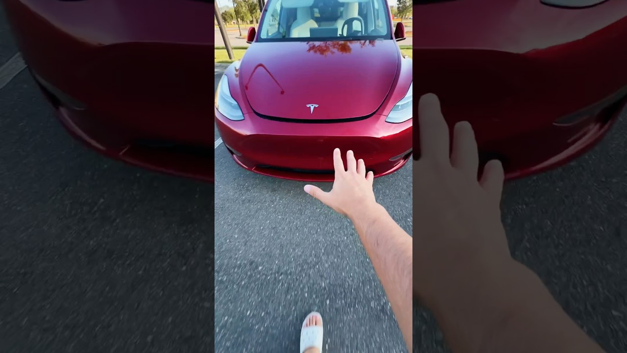 Tesla hack 😱😳 #automobile #tesla