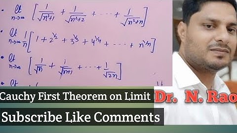 Sequencees (Cauchy first theorem on limit)